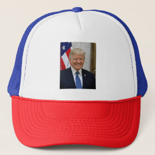 Donald Trump US President Witte Huis MAGA 2024 Trucker Pet