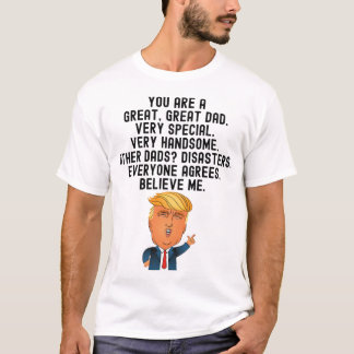 Donald Trump Vaderdag Gift Kerstmis T-shirt