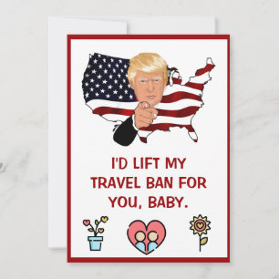donald trump Valentijnsdag FUNNY Holiday Card Feestdagenkaart