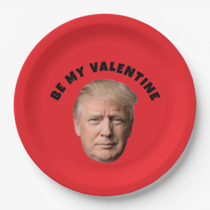 DONALD TRUMP VALENTIJNSDAG PAPIEREN BORDEN BORDJE
