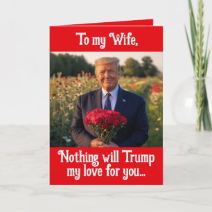 Donald Trump Valentijnsdag van man naar vrouw Feestdagen Kaart