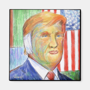 Donald Trump Van Gogh Magnet Magneet