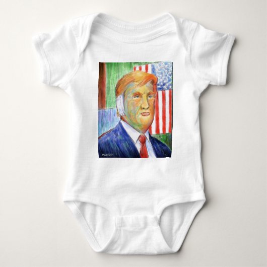 Donald Trump Van Gogh Romper (Voorkant)