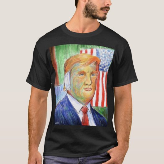 Donald Trump Van Gogh T-shirt (Voorkant)
