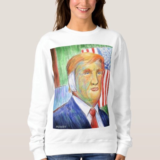 Donald Trump Van Gogh Trui (Voorkant)