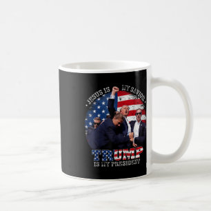 Donald Trump vecht tegen Jezus is mijn redder Trum Koffiemok