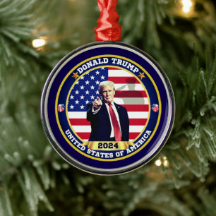 Donald Trump Verenigde Staten Metalen Ornament