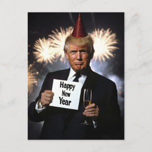 Donald Trump viert nieuwjaar in stijl Briefkaart