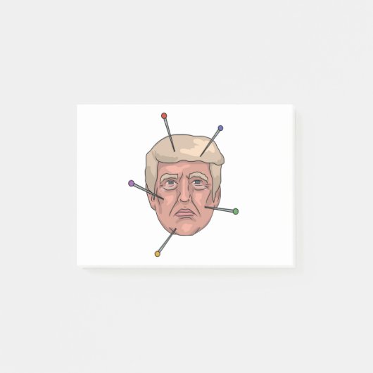 Donald Trump Voodoo Doll Pin Illustratie Post-it® Notes (Voorkant)