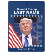 Donald Trump voor President 2016 Klembord (Achterkant)