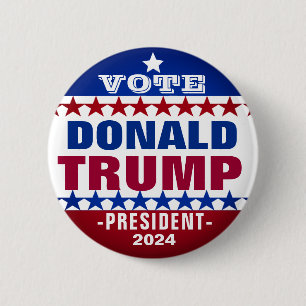 Donald Trump voor President 2024 Campaign Button