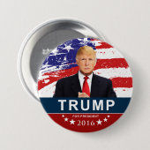 Donald Trump voor President 3 Inch Round Button (Voorkant /achterkant)