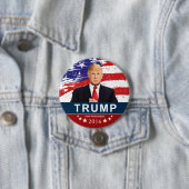 Donald Trump voor President 3 Inch Round Button (In situ)