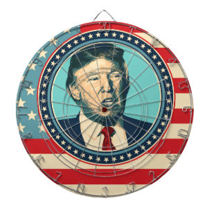 donald trump voor president dartbord