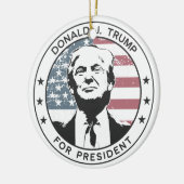 Donald Trump voor President #MAGA Keramisch Ornament (Links)