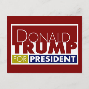 Donald Trump voor President V1 Briefkaart