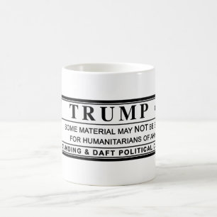 Donald Trump Warning Label Koffiemok