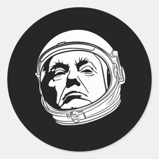Donald Trump Warp Speed Ronde Sticker (Voorkant)