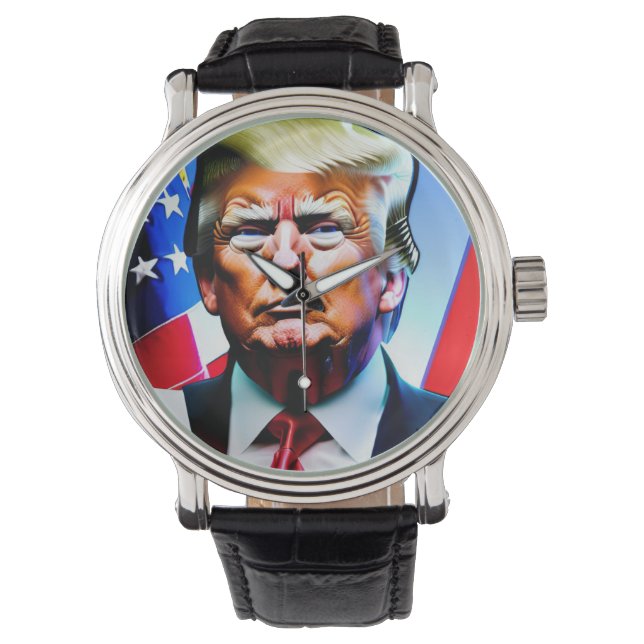 Donald Trump Watch Face Horloge (Voorkant)