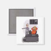 Donald Trump White Magnet Magneet (Voorkant / Achterkant)