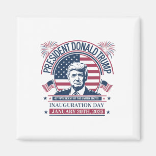 Donald Trump wint 47e President - 2024 Potus Inau Magneet