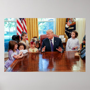 Donald Trump Witte Huis Halloween Portret Poster