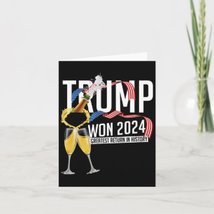 Donald Trump Won 2024 Verkiezing Inauguratie Manne Kaart