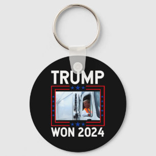 Donald Trump won de inauguratie van de verkiezinge Sleutelhanger