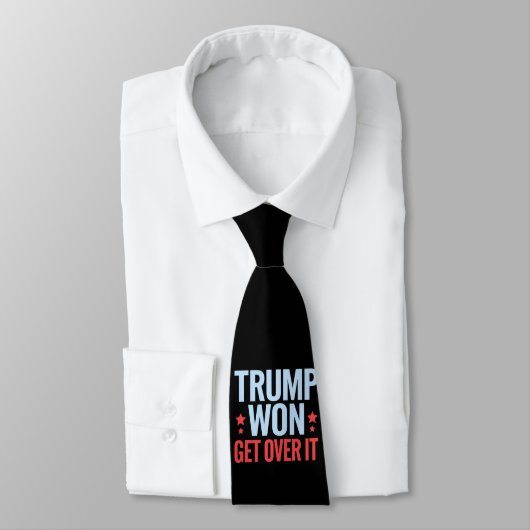 Donald Trump won Get Over It 2024 Trump won Stropdas (Gebonden)