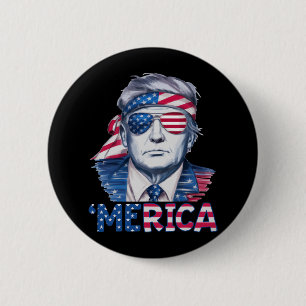 Donald Trump Won Verkiezingen 2024 Amerika Vlag Su Ronde Button 5,7 Cm