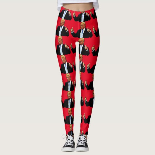 DONALD TRUMP YOGA BROEK LEGGINGS (Voorkant)