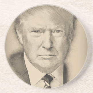 Donald Trump Zandsteen Onderzetter