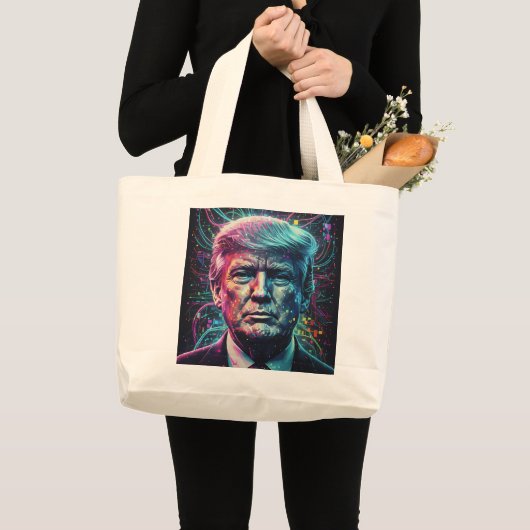 Donald Trump's looks. Grote Tote Bag (Voorkant (product))