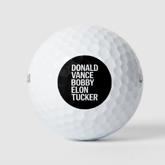 Donald Vance Bobby Elon & Tucker Golfballen (Voorkant)