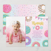 Donat Birthday Merci Cartes (Devant / Derrière)