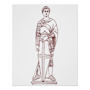Donatello's Sint-Joris - Renaissance Beeldhouwkuns Perfect Poster