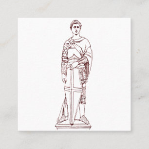 Donatello's Sint-Joris - Renaissancesculptuur Vierkante Visitekaartje