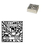 Donatie Bookplate Rubberstempel (Gestempeld)