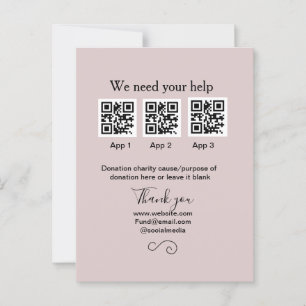 Donatie Collectie tip potje voeg je q r naam toe O Briefkaart