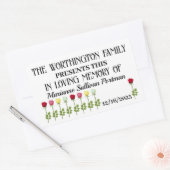 Donatie-Sticker Rechthoekige Sticker (Envelop)