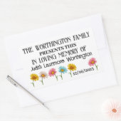 Donatie-Sticker Rechthoekige Sticker (Envelop)