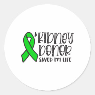 Donatiebewustzijn bij nieren, nierdonor ronde sticker