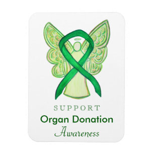 Donation d'organes Sensibilisation verte Magnets d
