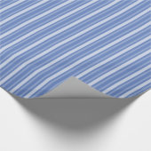 Donau Blue Victoriaans Stripe Cadeaupapier (Hoek)