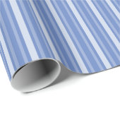 Donau Blue Victoriaans Stripe Cadeaupapier (Rol Hoek)