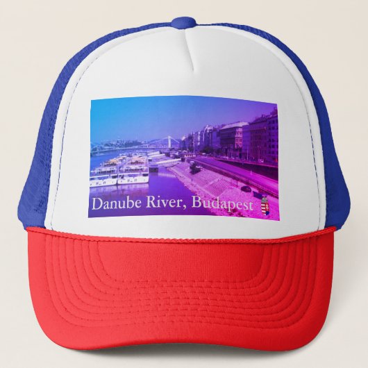Donau, Boedapest, Hongarije Trucker Pet (Voorkant)