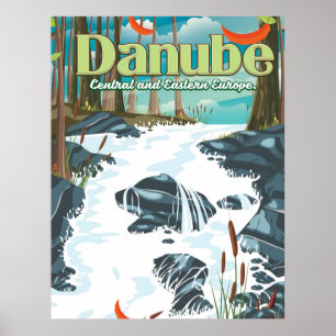 Donau Europese Rivier Reizen poster