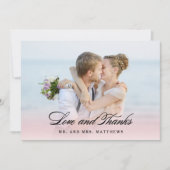 Donc en amour | Photo Merci Mariage (Devant)