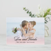 Donc en amour | Photo Merci Mariage (Debout devant)