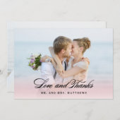 Donc en amour | Photo Merci Mariage (Devant / Derrière)